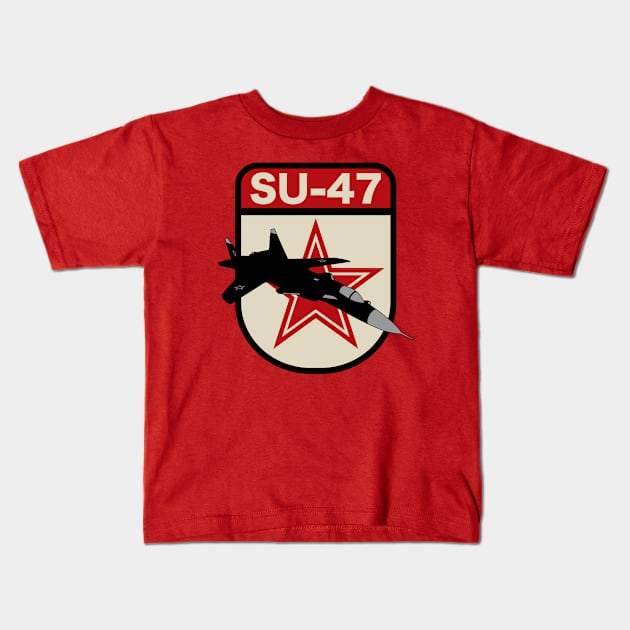 Sukhoi Su-47 Berkut Kids T-Shirt by TCP